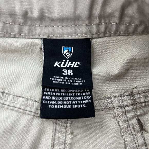 Kuhl Mens 38 Ramblr Cargo Outdoor Hiking Camping Shorts 5125 Beige READ FLAW‎ - Picture 12 of 16